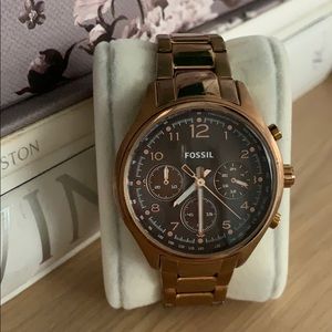 Women’s Fossil Dark Rose Gold Watch